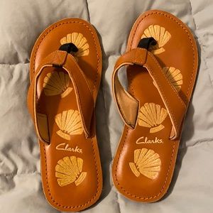 Clarks sandals. Never worn. Size 8.